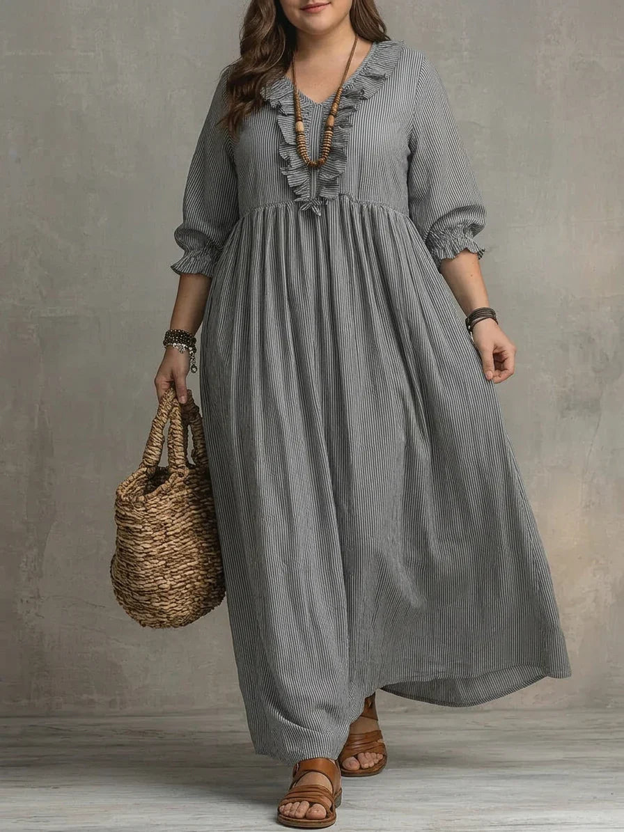Elowen | Abito Lungo Boho a Maniche Lunghe