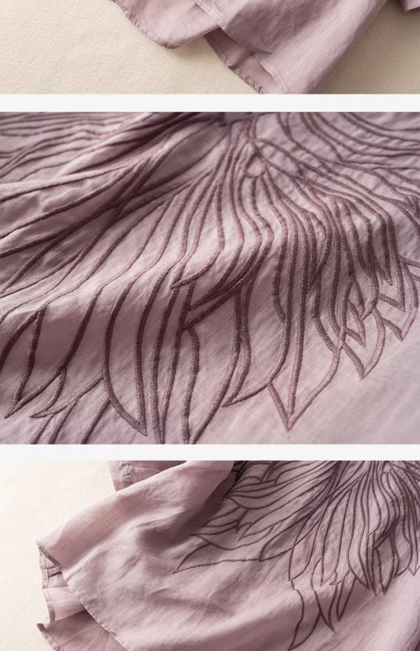 Top di Cotone con Scollo a V Olivia
