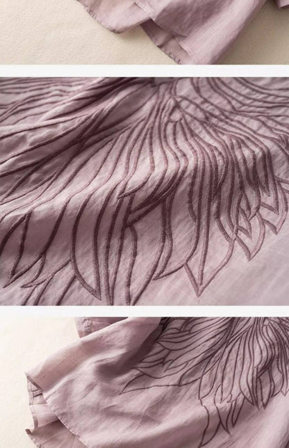 Top di Cotone con Scollo a V Olivia