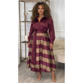 Yvonne | Abito Lungo a Righe