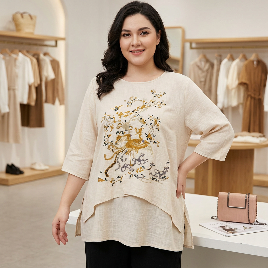 Top di Cotone Ricamato Lewis